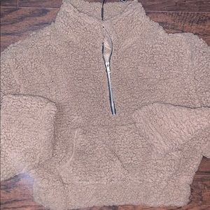 Teddy Quarter Zip Pullover Sweater
